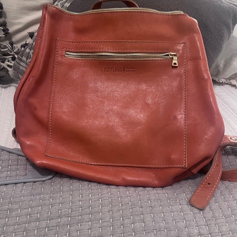 Portland Leather Back Pack Purse